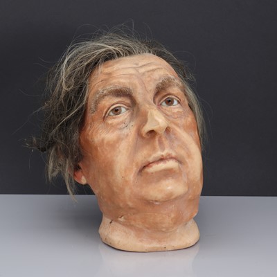 Lot 147 - A waxwork head