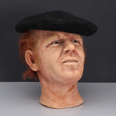 Lot 148 - A waxwork head