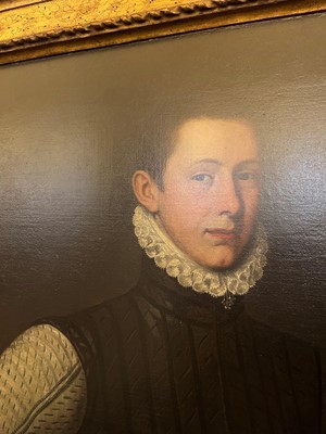 Lot 3 - Circle of Giovanni Battista Moroni (Italian, 1520-1578)
