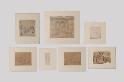 Lot 48 - Seven various ink drawings