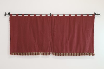 Lot 58 - A velvet, silk and metal thread appliqué and embroidered hanging