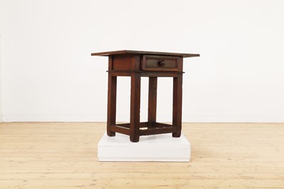 Lot 8 - A walnut side table