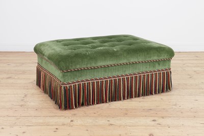 Lot 35 - A button-upholstered 'Belgravia' ottoman