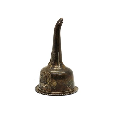 Lot 35 - A George III Scottish silver wine funnel