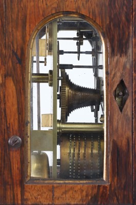 Lot 107 - A small George IV rosewood library clock by Vulliamy of London