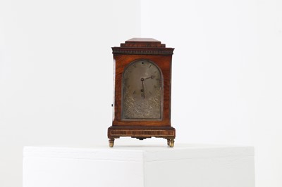 Lot 107 - A small George IV rosewood library clock by Vulliamy of London