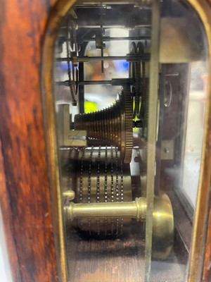 Lot 107 - A small George IV rosewood library clock by Vulliamy of London
