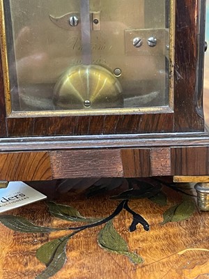 Lot 107 - A small George IV rosewood library clock by Vulliamy of London