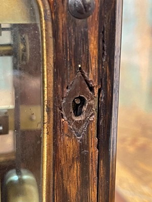 Lot 107 - A small George IV rosewood library clock by Vulliamy of London