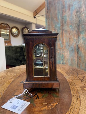 Lot 107 - A small George IV rosewood library clock by Vulliamy of London