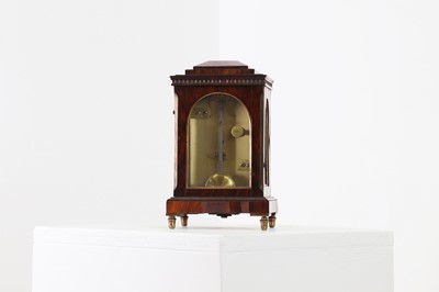 Lot 107 - A small George IV rosewood library clock by Vulliamy of London