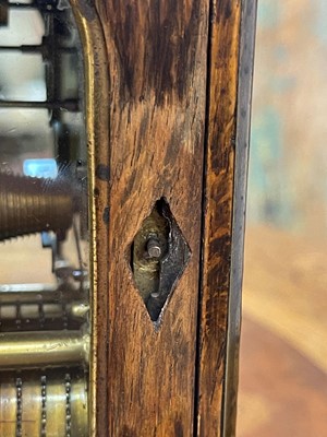 Lot 107 - A small George IV rosewood library clock by Vulliamy of London