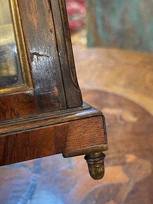 Lot 107 - A small George IV rosewood library clock by Vulliamy of London