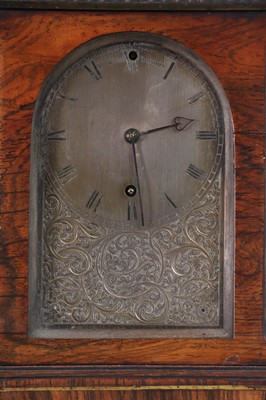 Lot 107 - A small George IV rosewood library clock by Vulliamy of London