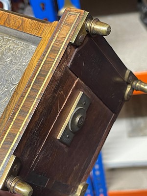 Lot 107 - A small George IV rosewood library clock by Vulliamy of London
