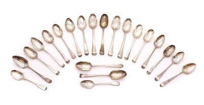 Lot 10 - A collection of silver spoons
