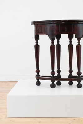Lot 354 - A small William and Mary walnut games table