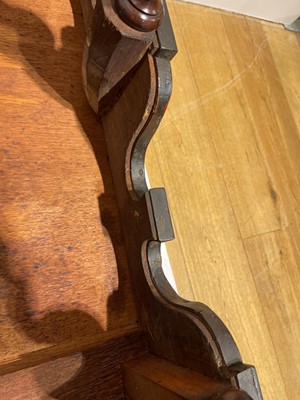 Lot 351 - A yew wood and walnut cabinet on stand