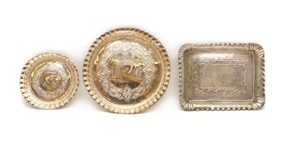 Lot 35 - Two silver dishes