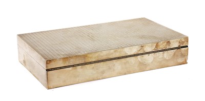 Lot 39 - A silver cigarette box