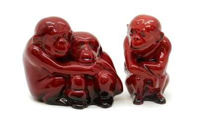 Lot 237 - A Royal Doulton Flambe figure group