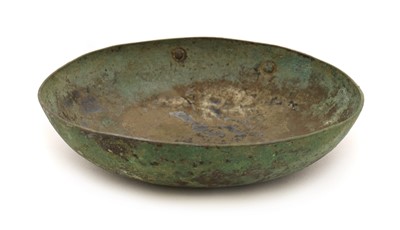 Lot 340 - A Luristan white metal dish