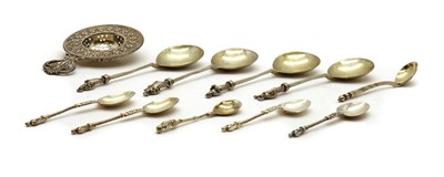 Lot 46 - Four Dutch silver apostle spoons