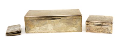Lot 5 - A silver cigarette box