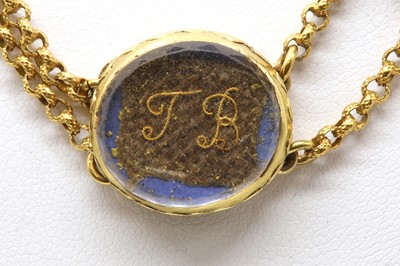 Lot 2 - A necklace composed of nine 17th and 18th century ‘Stuart crystal’ memorial slides