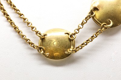 Lot 2 - A necklace composed of nine 17th and 18th century ‘Stuart crystal’ memorial slides