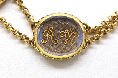 Lot 2 - A necklace composed of nine 17th and 18th century ‘Stuart crystal’ memorial slides
