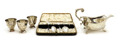 Lot 68 - A silver sauceboat