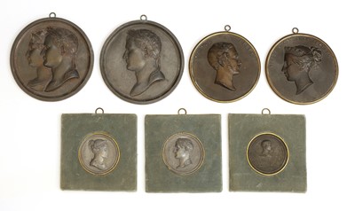 Lot 341 - A group of Napoleonic plaques