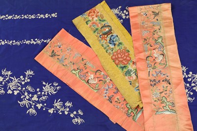 Lot 411 - A collection of Chinese embroideries