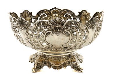 Lot 58 - A German silver punch bowl