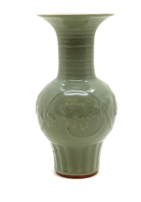 Lot 83 - A Chinese celadon vase