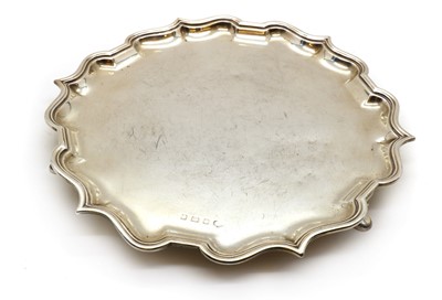 Lot 16 - A silver salver