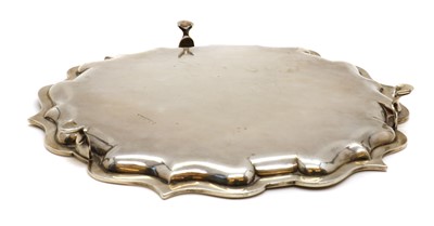 Lot 16 - A silver salver