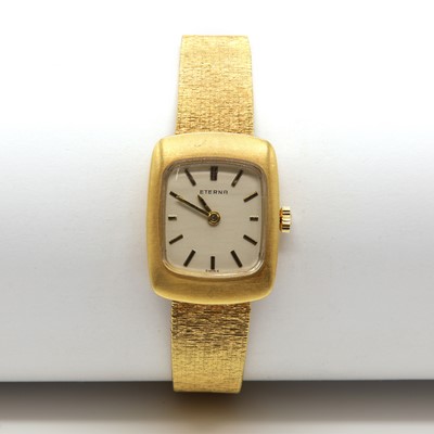 Lot 550 - A ladies' 18ct gold Eterna mechanical watch