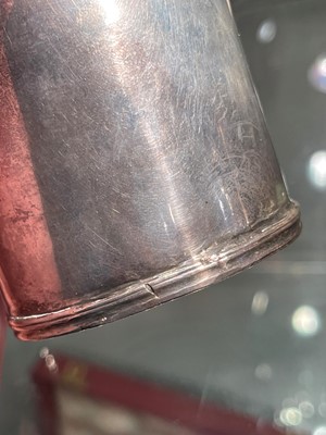 Lot 108 - A plain James II East Anglian provincial silver beaker