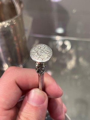 Lot 99 - A good Charles I East Anglian provincial silver seal-top spoon