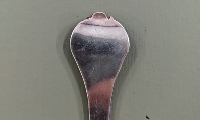 Lot 104 - A William III East Anglian provincial silver trefid spoon