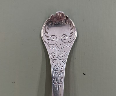 Lot 104 - A William III East Anglian provincial silver trefid spoon