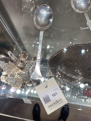 Lot 101 - A Charles II East Anglian provincial silver trefid spoon