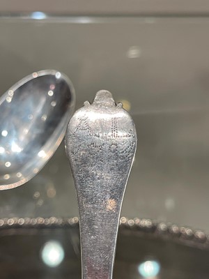 Lot 106 - A William III East Anglian provincial silver trefid spoon