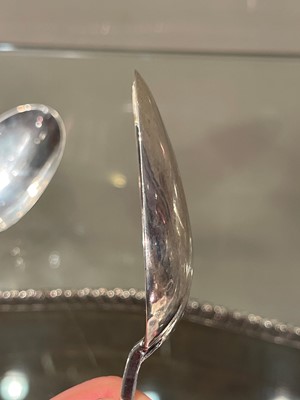 Lot 106 - A William III East Anglian provincial silver trefid spoon