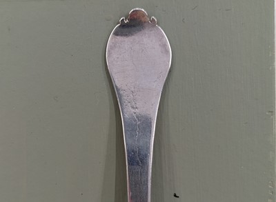 Lot 107 - A William III East Anglian provincial silver trefid spoon