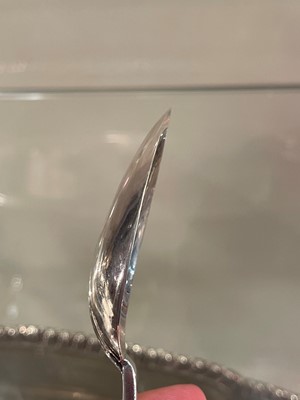 Lot 107 - A William III East Anglian provincial silver trefid spoon