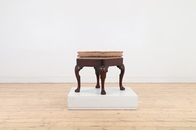 Lot 380 - A George I walnut stool