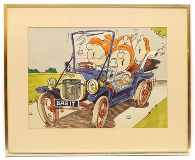 Lot 239 - A Tetley Tea advertising cartoon